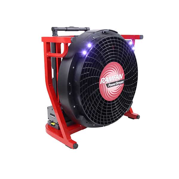 RamFan EL-55ZAC EX50Li ''Zero Downtime Pkg'' W/115v Fan/12-24 VDC Charger/4 X Batts/Truck Mount