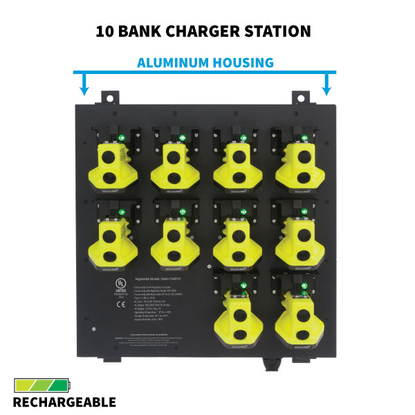 Nightstick Cap Lamp 10 Bank Charging Station 5560-CHGR10