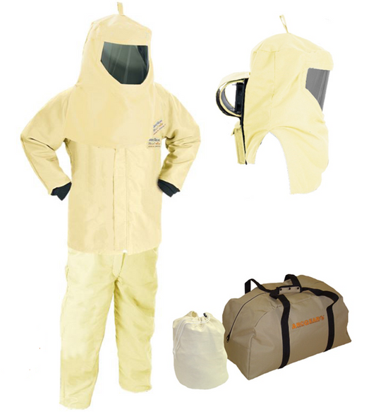 Steel Grip AG100KA-JB / HRC4 100cal 35" Jacket, Bib and Hood w/ Air Kit - Without Gloves - AG100KA-JB