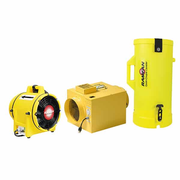Ramfan ED7125-HT Blower-Exhauster- Heater Kit With 25 Feet Flexible Ducting