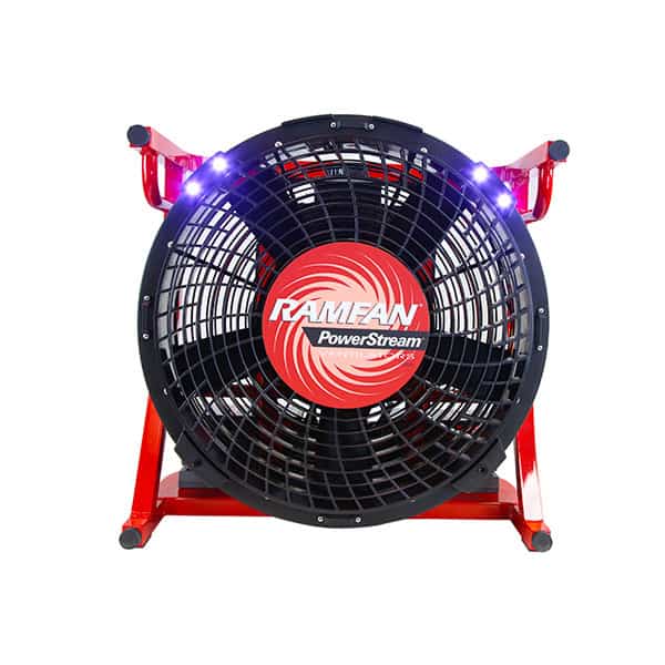RamFan EL-55ZAC EX50Li ''Zero Downtime Pkg'' W/115v Fan/115VAC Charger/4 X Batts/Truck Mount