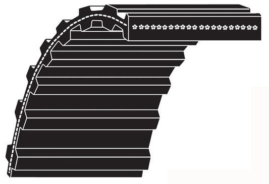 Bestorq D4578-14M-160 Dual HTD Timing Belts