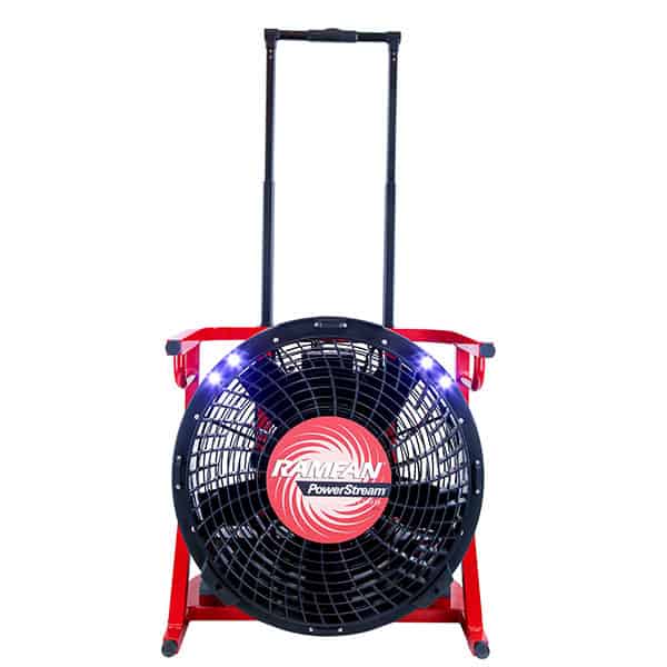 RamFan EL-55ZAC EX50Li ''Zero Downtime Pkg'' W/115v Fan/115VAC Charger/4 X Batts/Truck Mount
