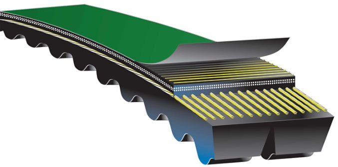 Gates Super HC XP (Notched Premium) PowerBand Belts 6/5VXP750