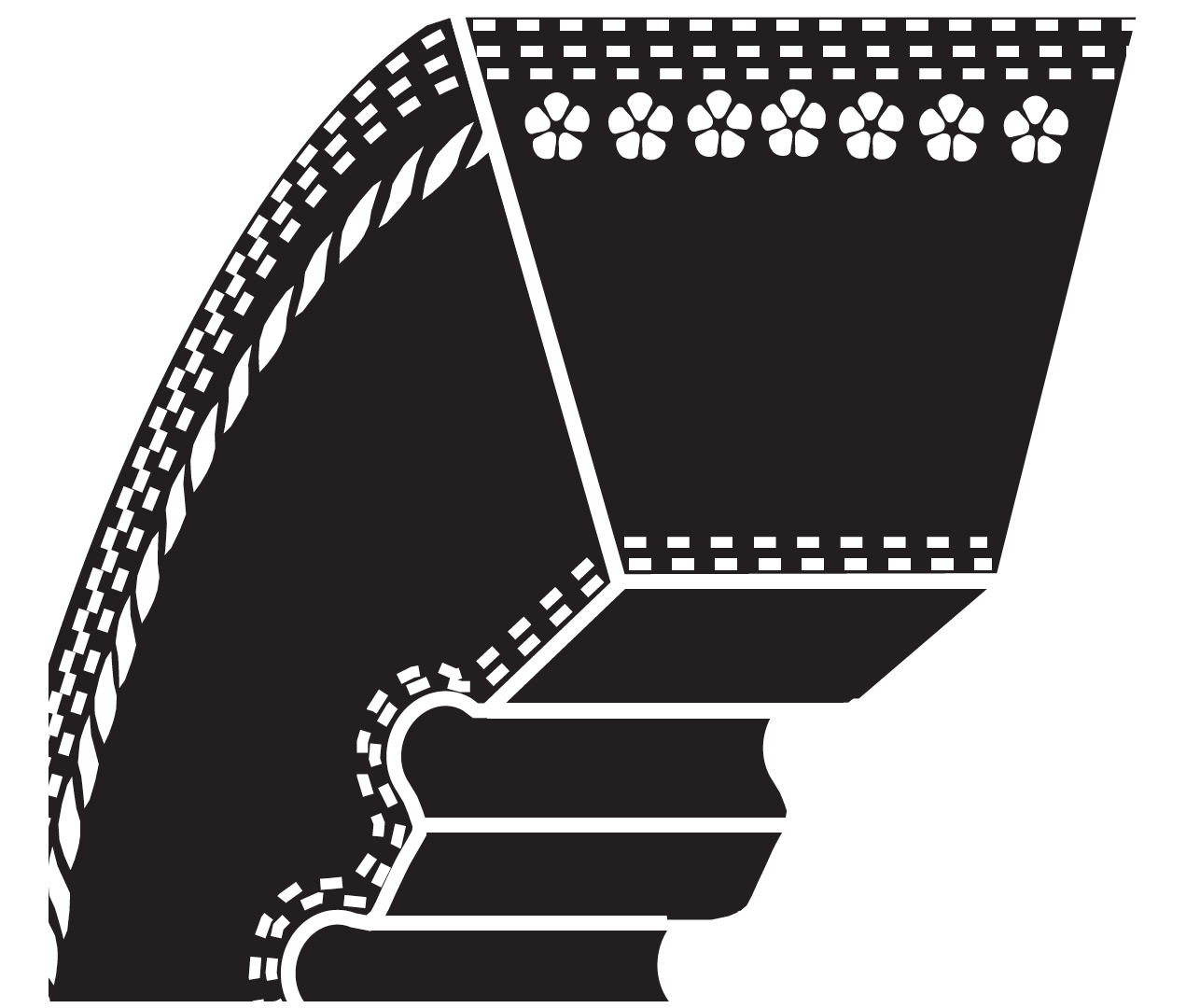 Bestorq XPA1382 Cogged Metric V-Belts
